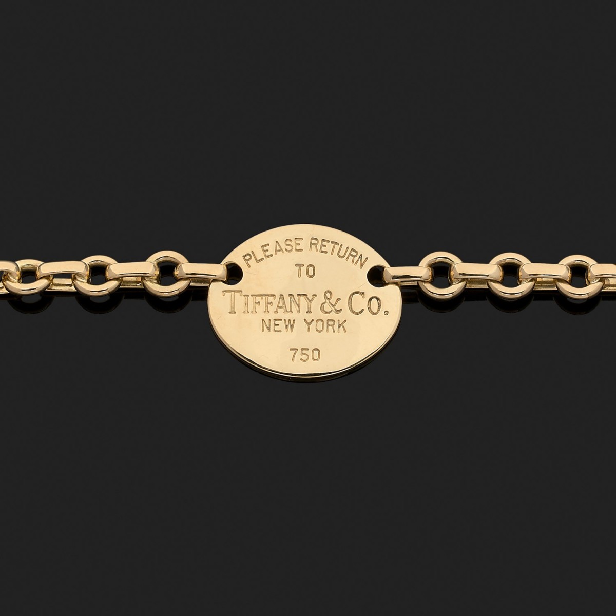 Return to tiffany bracelet on sale gold