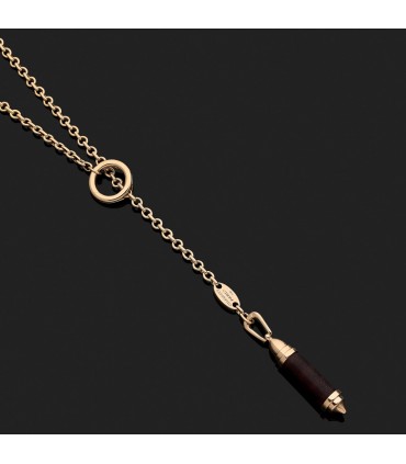 Chaumet Wood gold and wood necklace