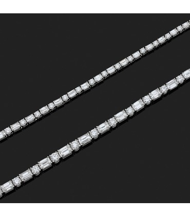 Collier or et diamants