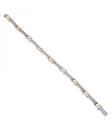 Diamonds and gold bracelet