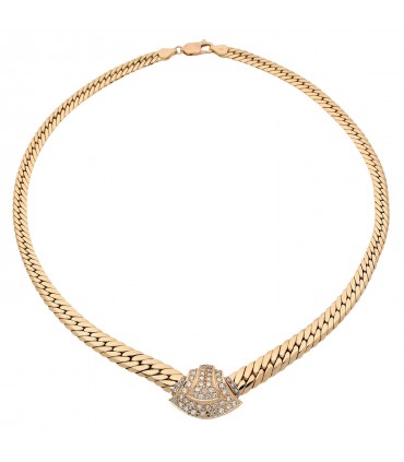 Collier or et diamants