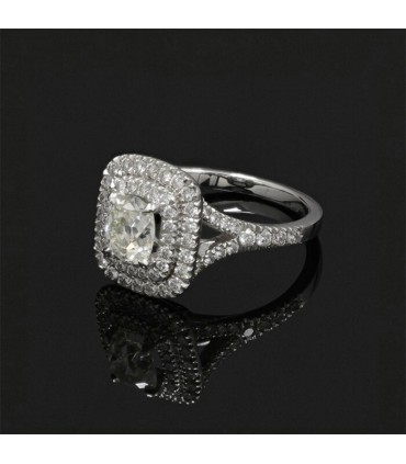 Diamonds and gold ring - Diamond 1,03 ct