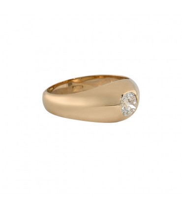 Bague or et diamant - Diamant 0,50 ct