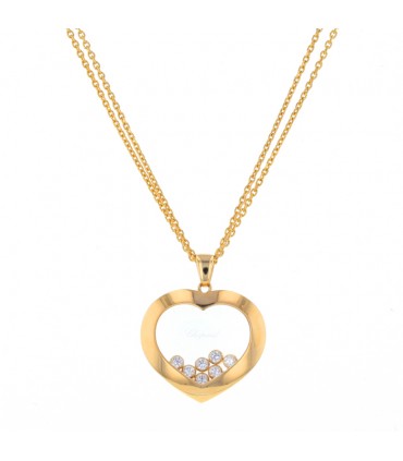 Chopard Happy Curves diamonds and gold necklace