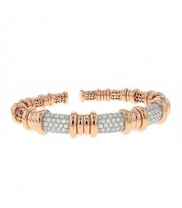 Diamonds and gold bracelet