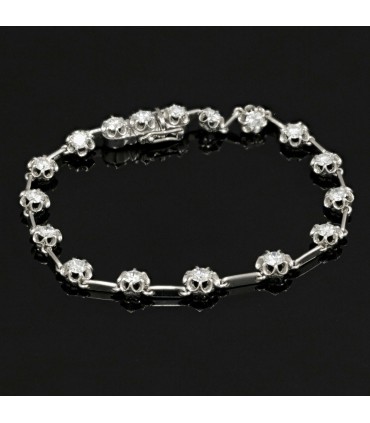 Bracelet platine et diamants