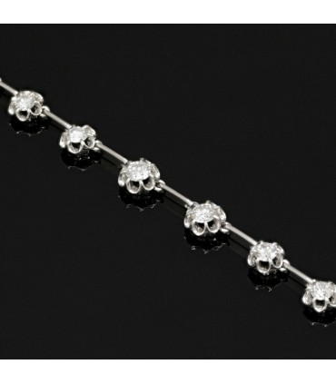 Bracelet platine et diamants