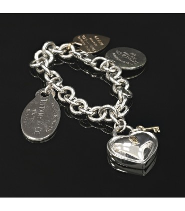 Tiffany & Co. Return to Tiffany silver and gold bracelet