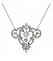 Collier or, platine et diamants