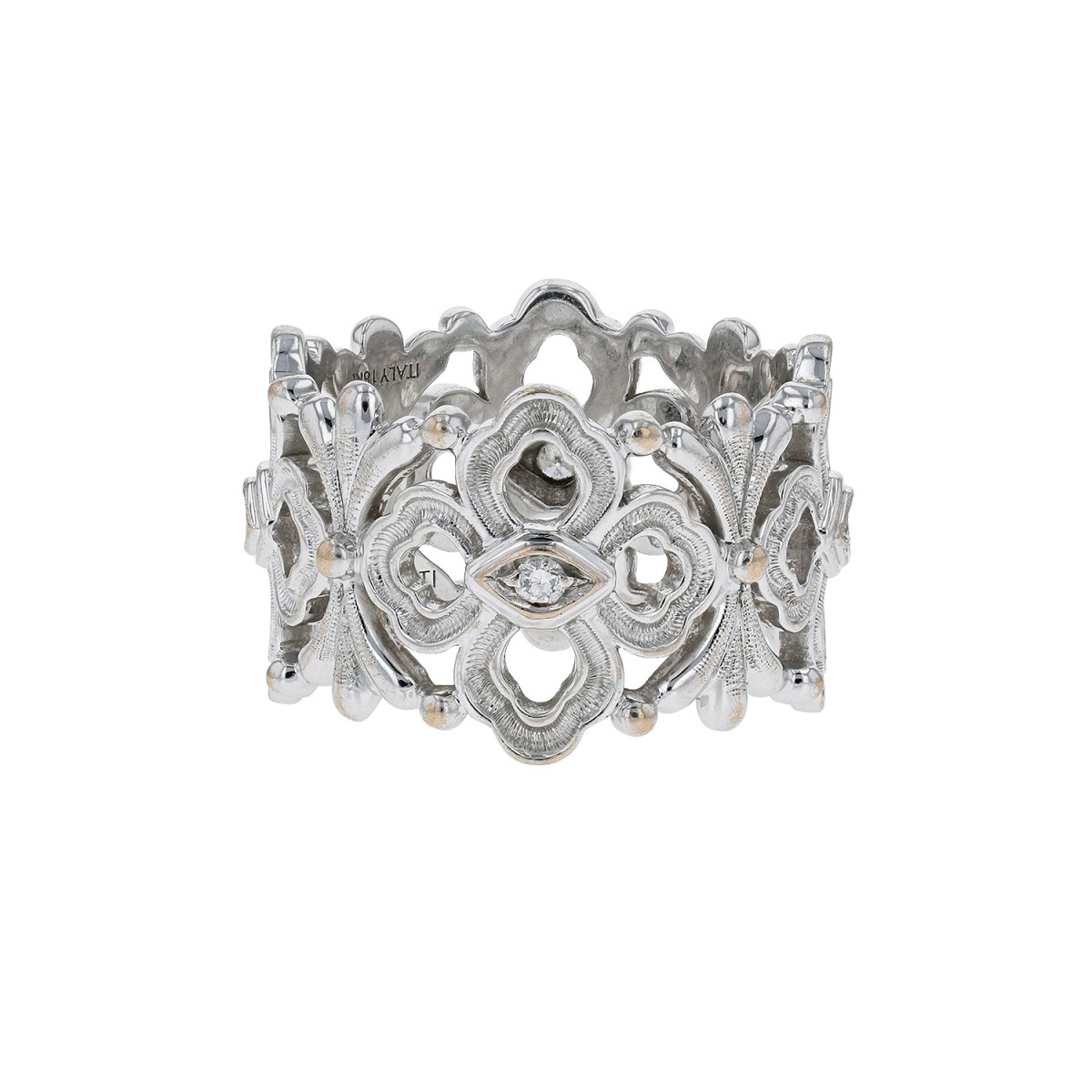 Buccellati Opera High Jewelry 18K White Gold Diamond Ring