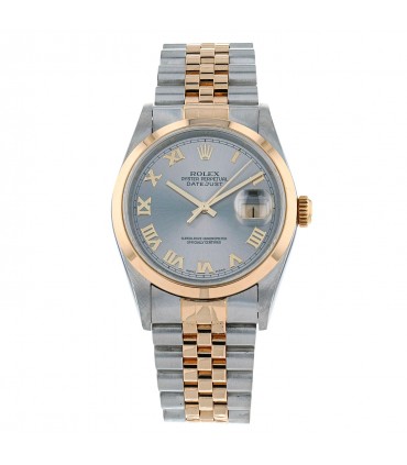 Rolex DateJust stainless steel and gold watch Circa 2001