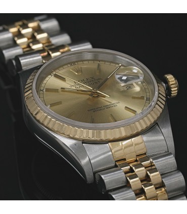 Rolex DateJust stainless steel and gold watch