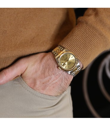 Rolex DateJust stainless steel and gold watch