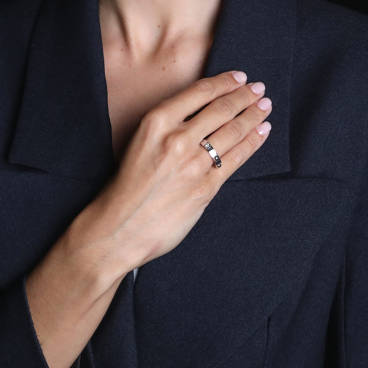 Louis Vuitton 18k & Vs Diamond Bague Clous Ring
