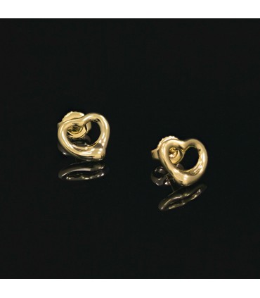 Tiffany & Co. Open Heart gold earrings