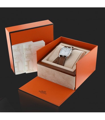 Hermès Cape Cod Tonneau stainless steel watch