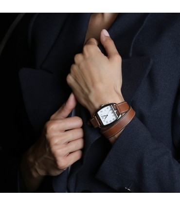 Hermès Cape Cod Tonneau stainless steel watch