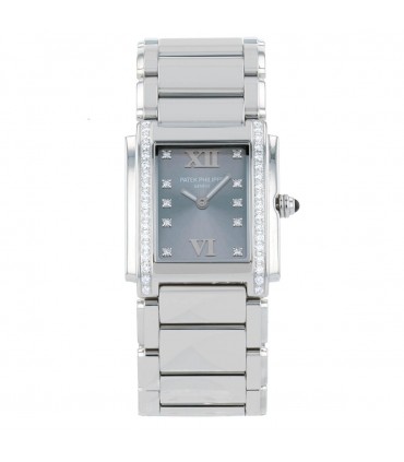 Patek Philippe Twenty-4 stainless steel and diamonds watch