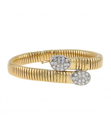 Diamonds and gold bracelet