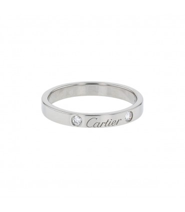 Cartier C de Cartier diamonds and platinum ring