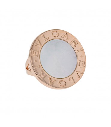 Bulgari Bulgari mother or pearl and gold ring