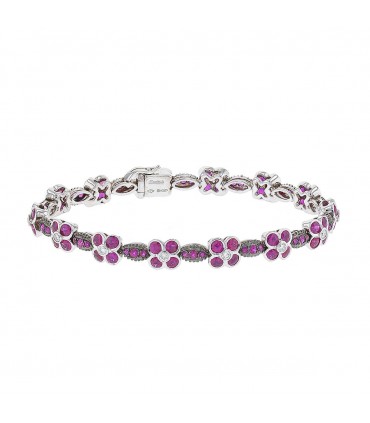 Mouawad rubies, diamonds and gold bracelet