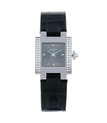 Chaumet Style Lady diamonds and stainless steel watch