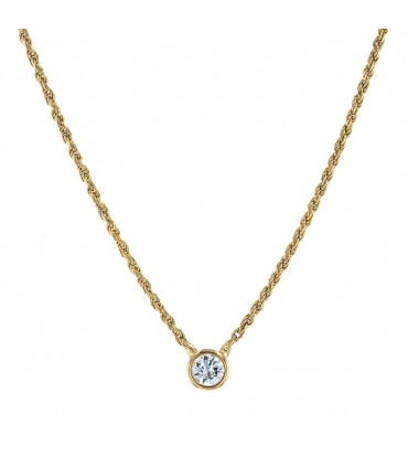 Diamond and gold necklace