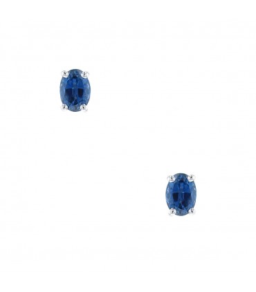 Sapphires and gold earrings