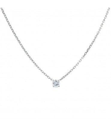 Collier or et diamant - Diamant 0,23 ct