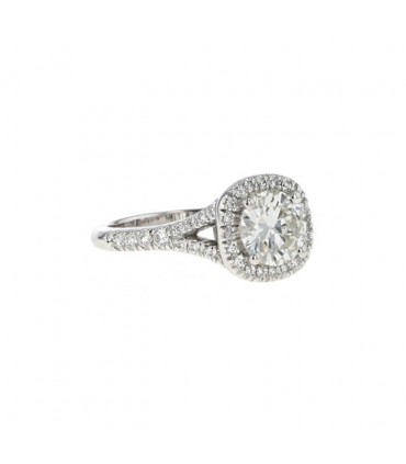 Bague solitaire or et diamants