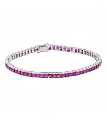 Bracelet ligne or et rubis