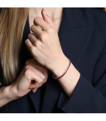 Rubies and gold bracelet