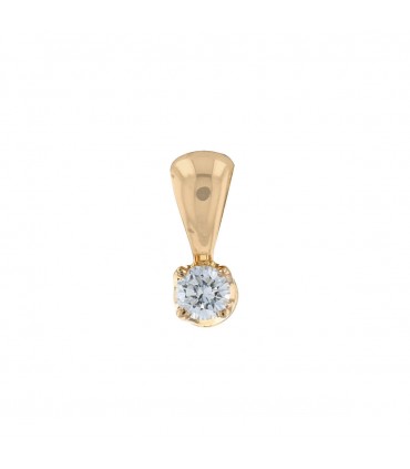 Pendentif or jaune et diamant