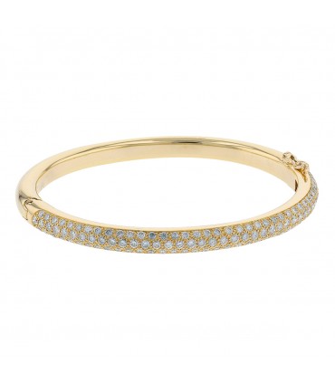 Diamonds and gold bracelet