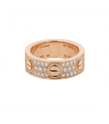 Bague Cartier Love pavée