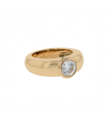 Diamond and gold ring - Pre-certificate LFG 1,07 ct J SI1