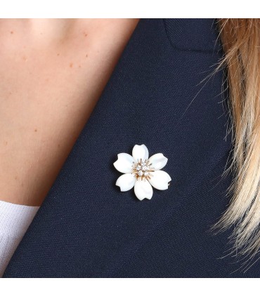 Broche Pendentif Van Cleef & Arpels Rose de Noël