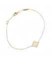 Van Cleef & Arpels Sweet Alhambra mother of pearl and gold bracelet