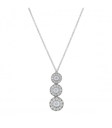 Tiffany & Co. Circlet Triple Chute diamonds and platinum necklace