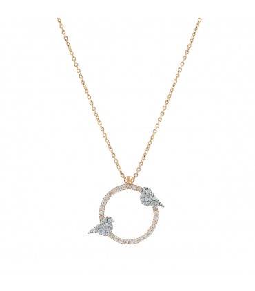 Diamonds and gold necklace