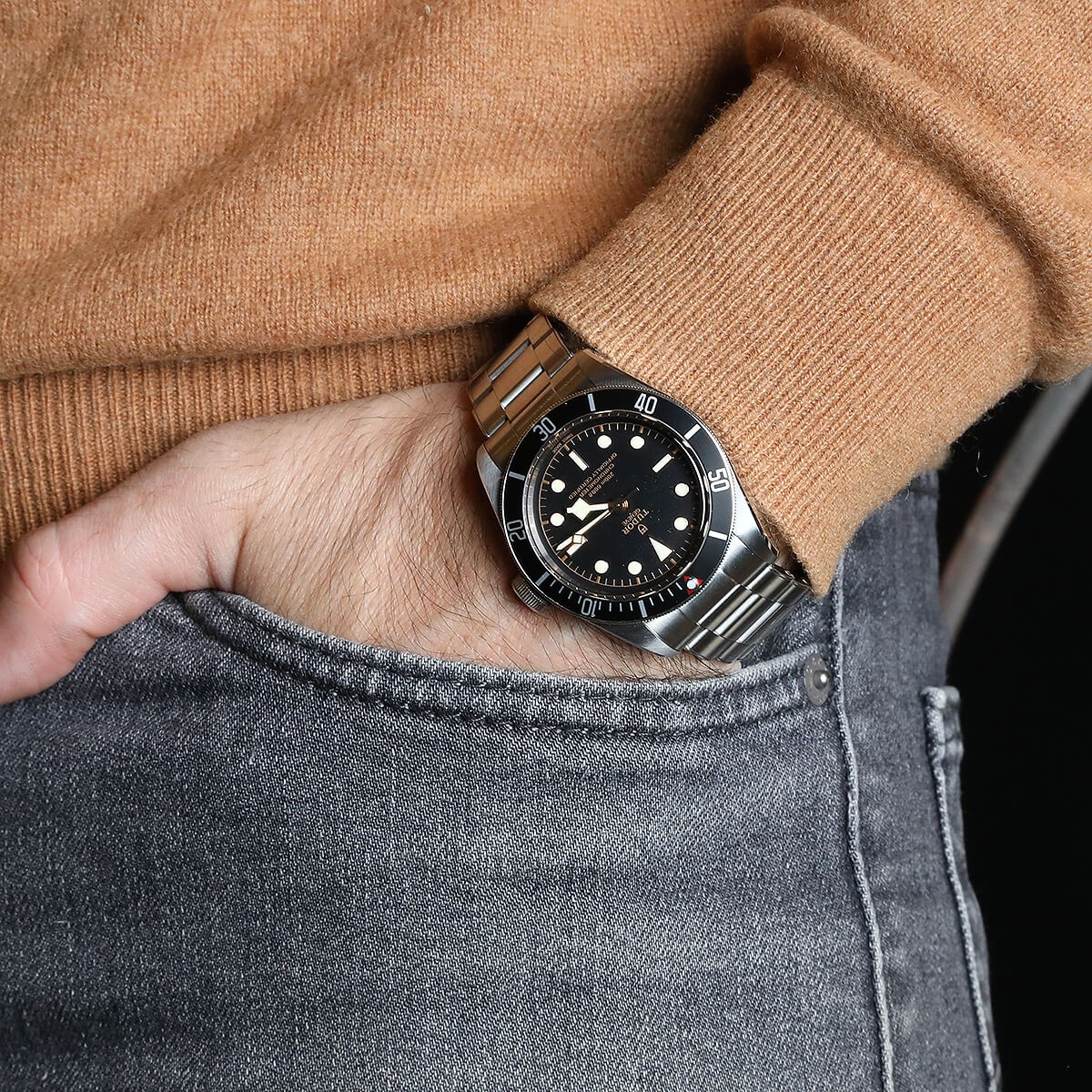 Tudor Black Bay stainless steel watch Circa 2019