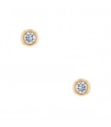 Diamonds and gold earrings