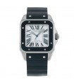 Cartier Santos 100 stainless steel and rubber watch