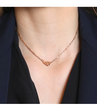 Dinh Van Menottes R8 gold necklace