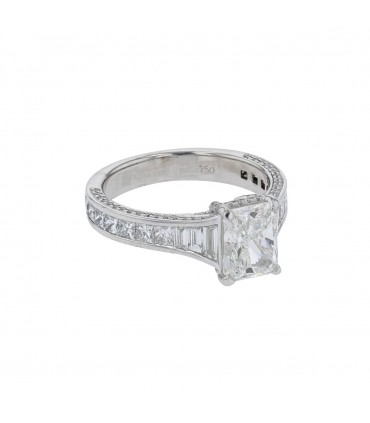 Diamonds and gold ring - GIA 1,80 cts G SI1