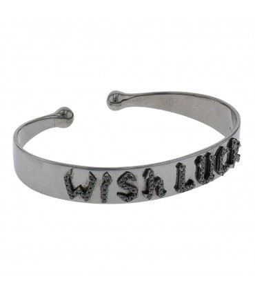 Djula Wish Luck black diamonds and silver bracelet