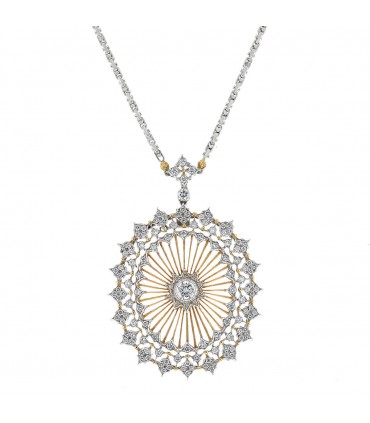 Buccellati diamonds and gold necklace