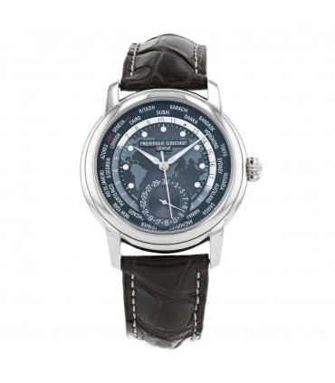 Frederique Constant Manufacture Worldtimer stainless steel watch