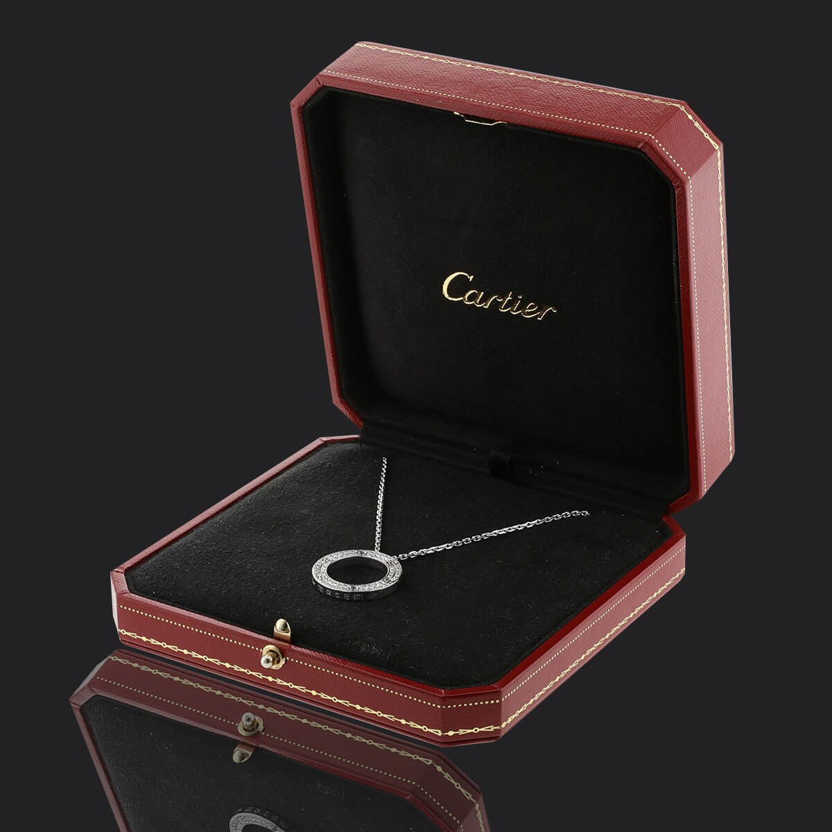 Cartier Love diamonds and gold necklace